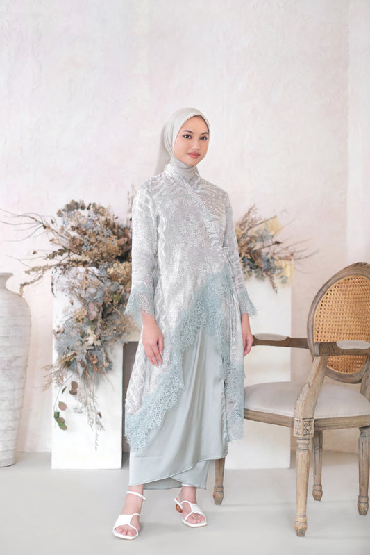 Arumi Lace Silk Batik - Sage